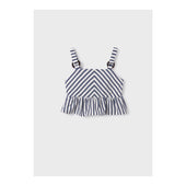 Mayoral Older Girls Striped Top and Short Set